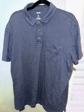 Sonoma Men's Dark Navy Short Sleeve Polo with Pocket